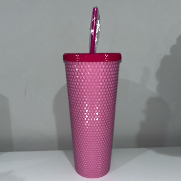 Viral Hello Kitty Pink Studded Tumbler Cup with Straw - Picture 5 of 7
